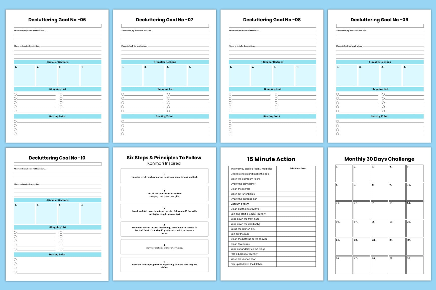Decluttering Planner