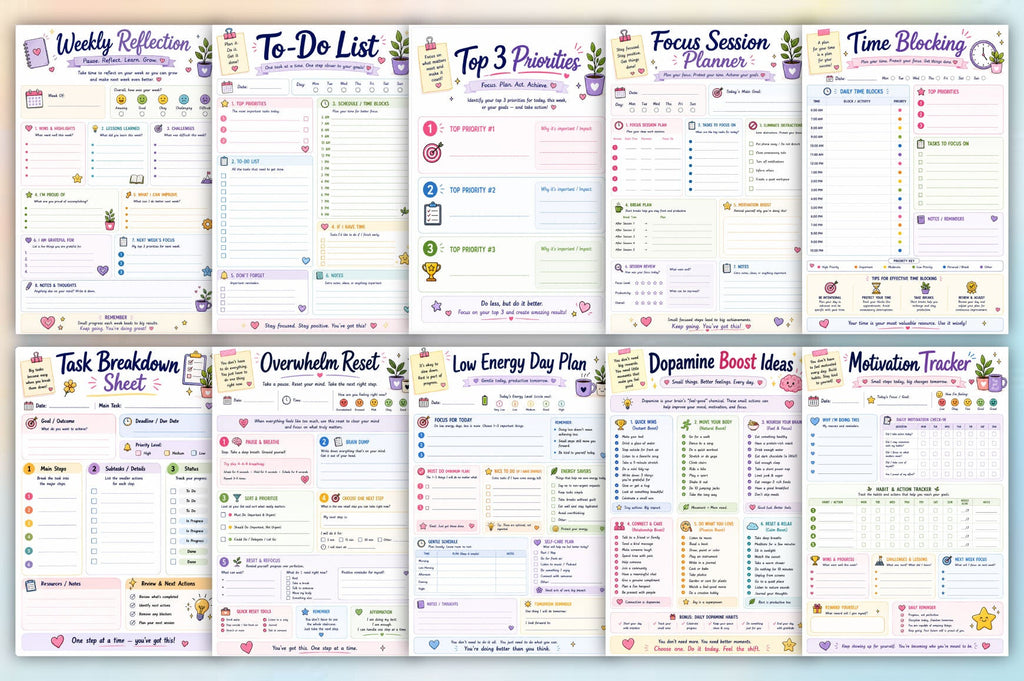 The Adhd Brain Friendly Planner