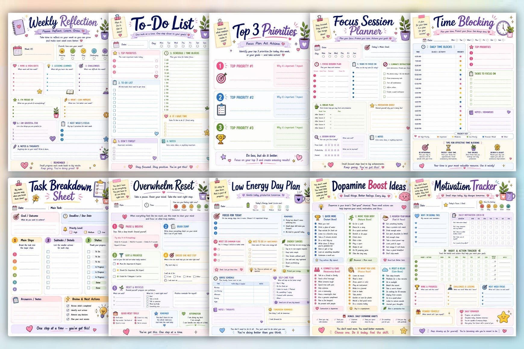 The Adhd Brain Friendly Planner