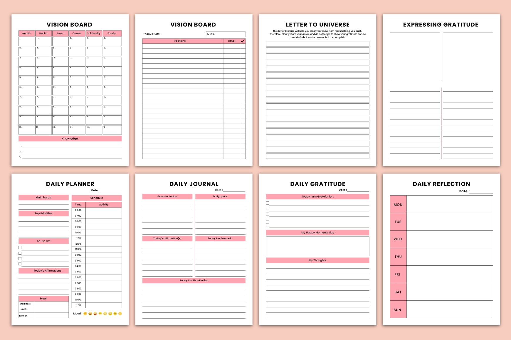 Vision Board Journal