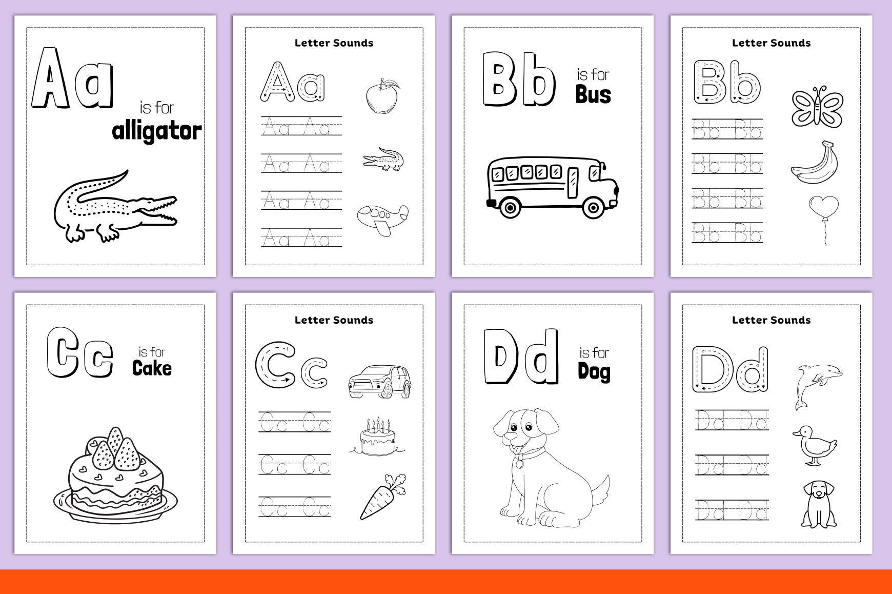 Alphabet Preschool Learning Planner for Kids
