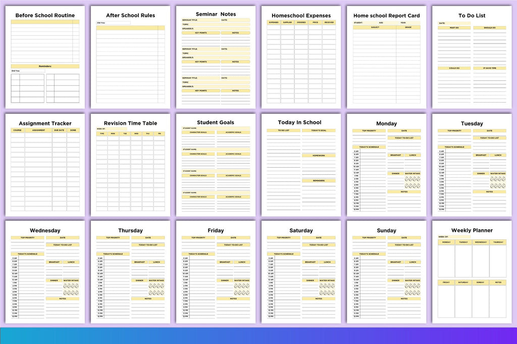 Homeschool Kids Planner