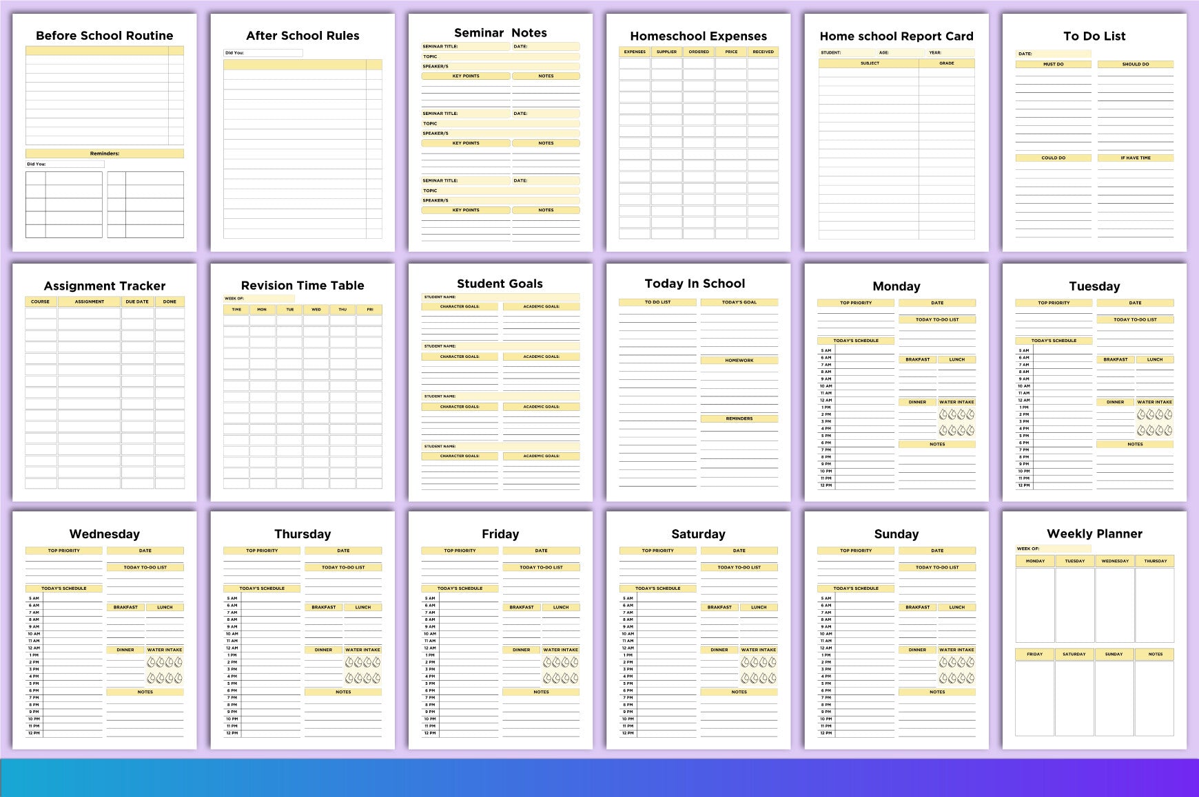 Homeschool Kids Planner