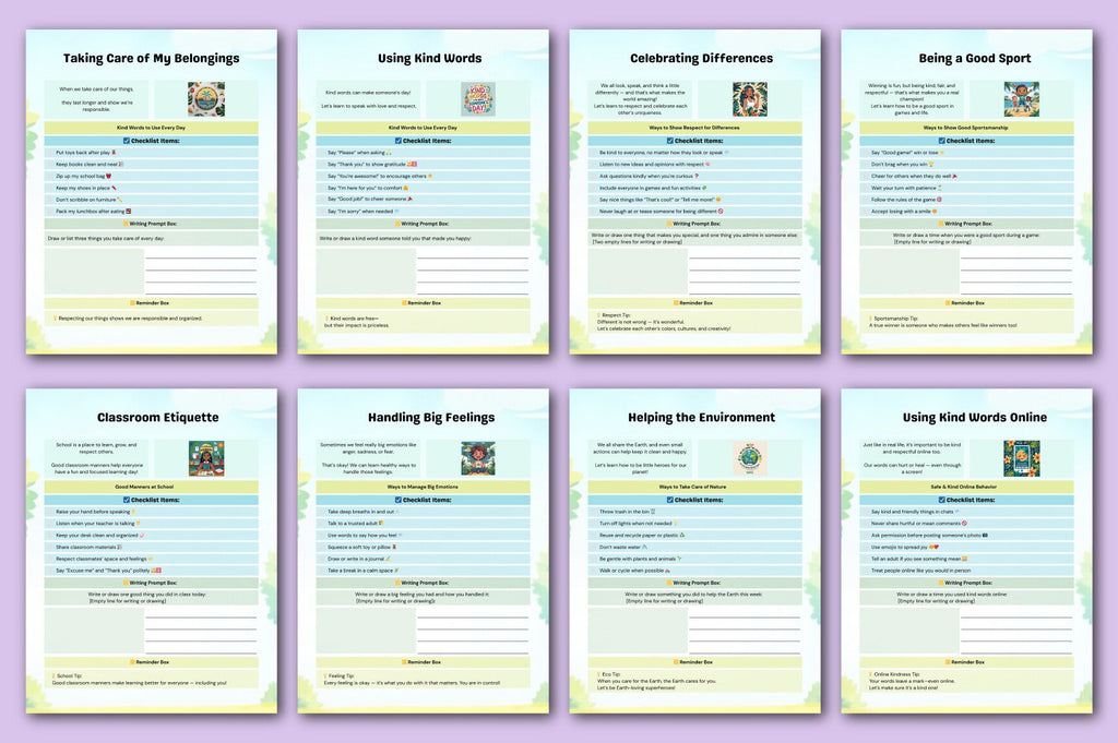 Good Habits & Manners Guide Planner