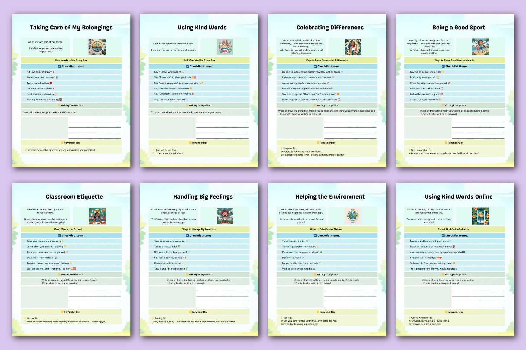 Good Habits & Manners Guide Planner