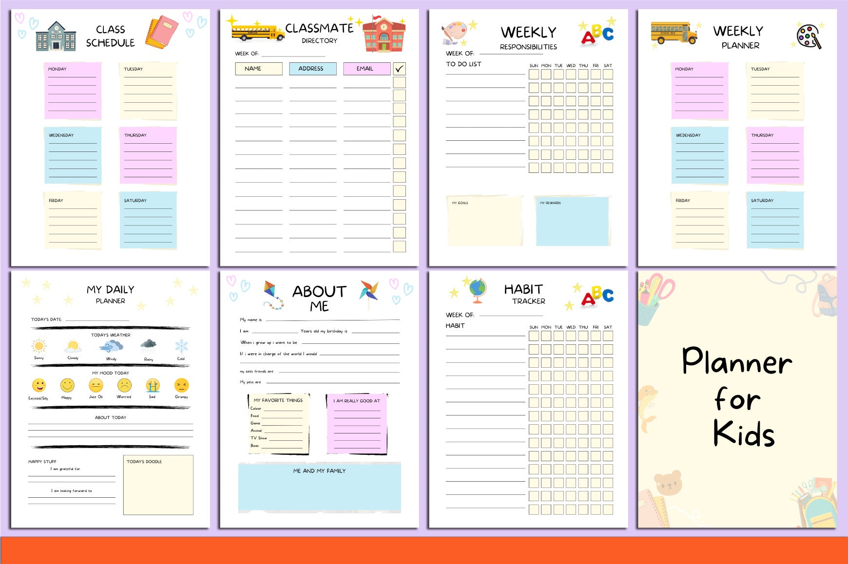 Kids Planner: Organize and Inspire