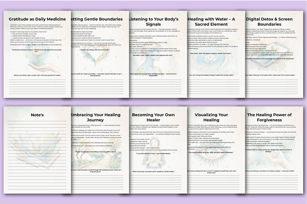Natural Healing Guidance Planner
