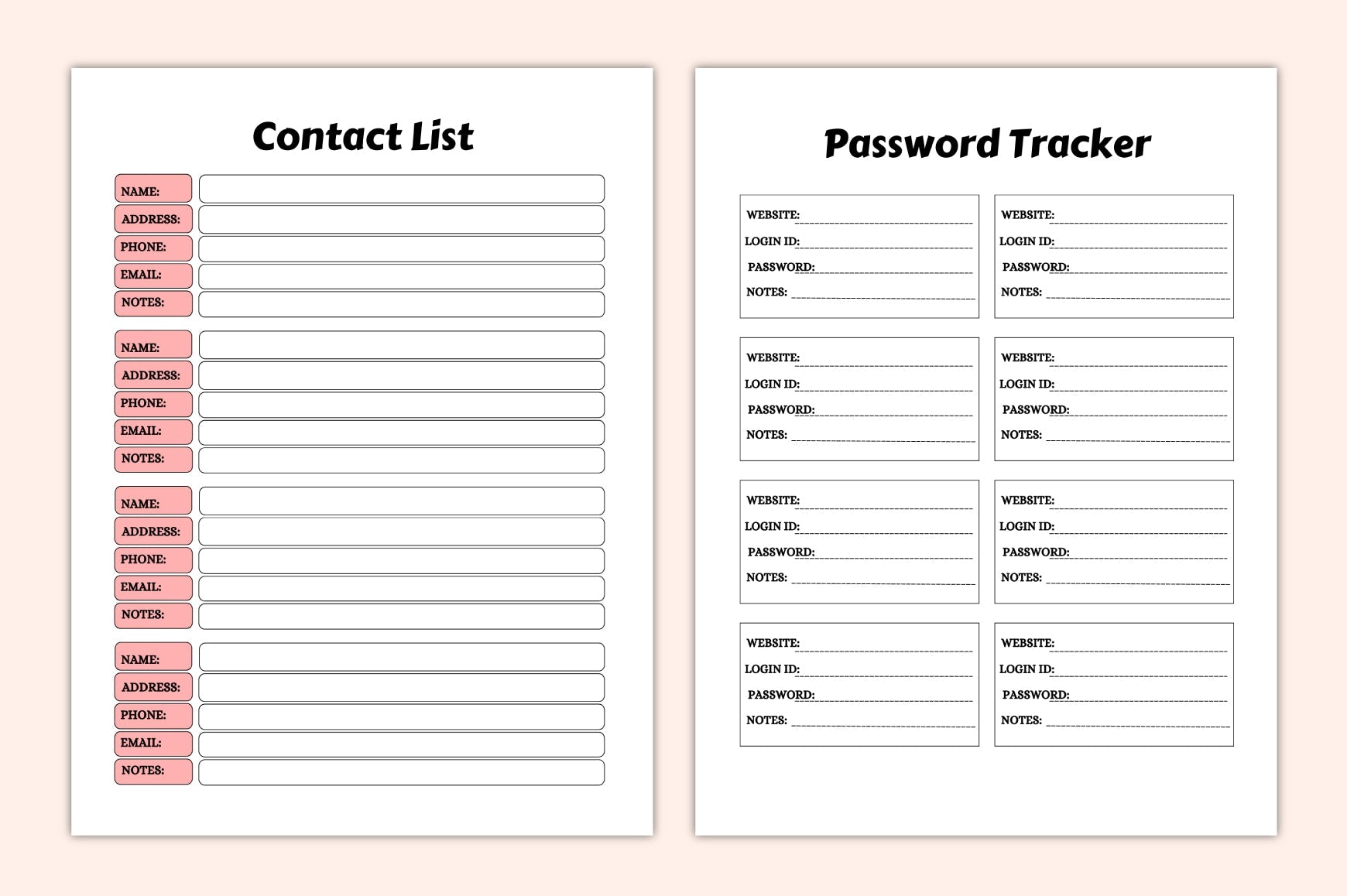 Essentials Starter Guide Planner