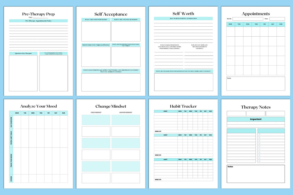 Bipolar Therapy Anxiety Planner