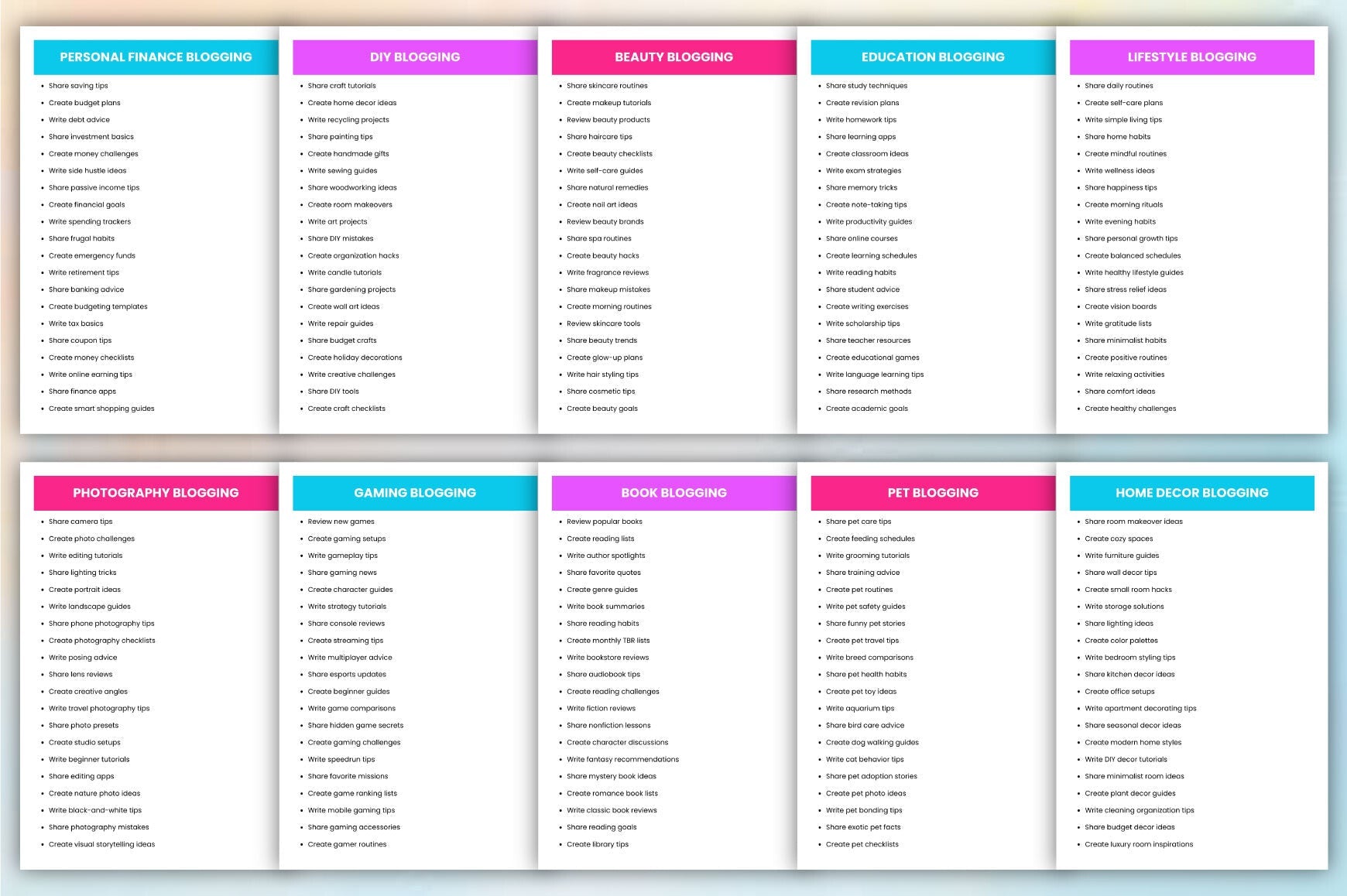 Blogging Prompts