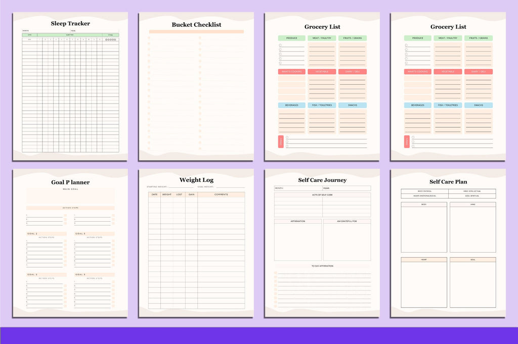 ADHD Planner with weekly planning and organization pages