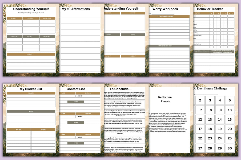 Burnout Recovery Workbook
