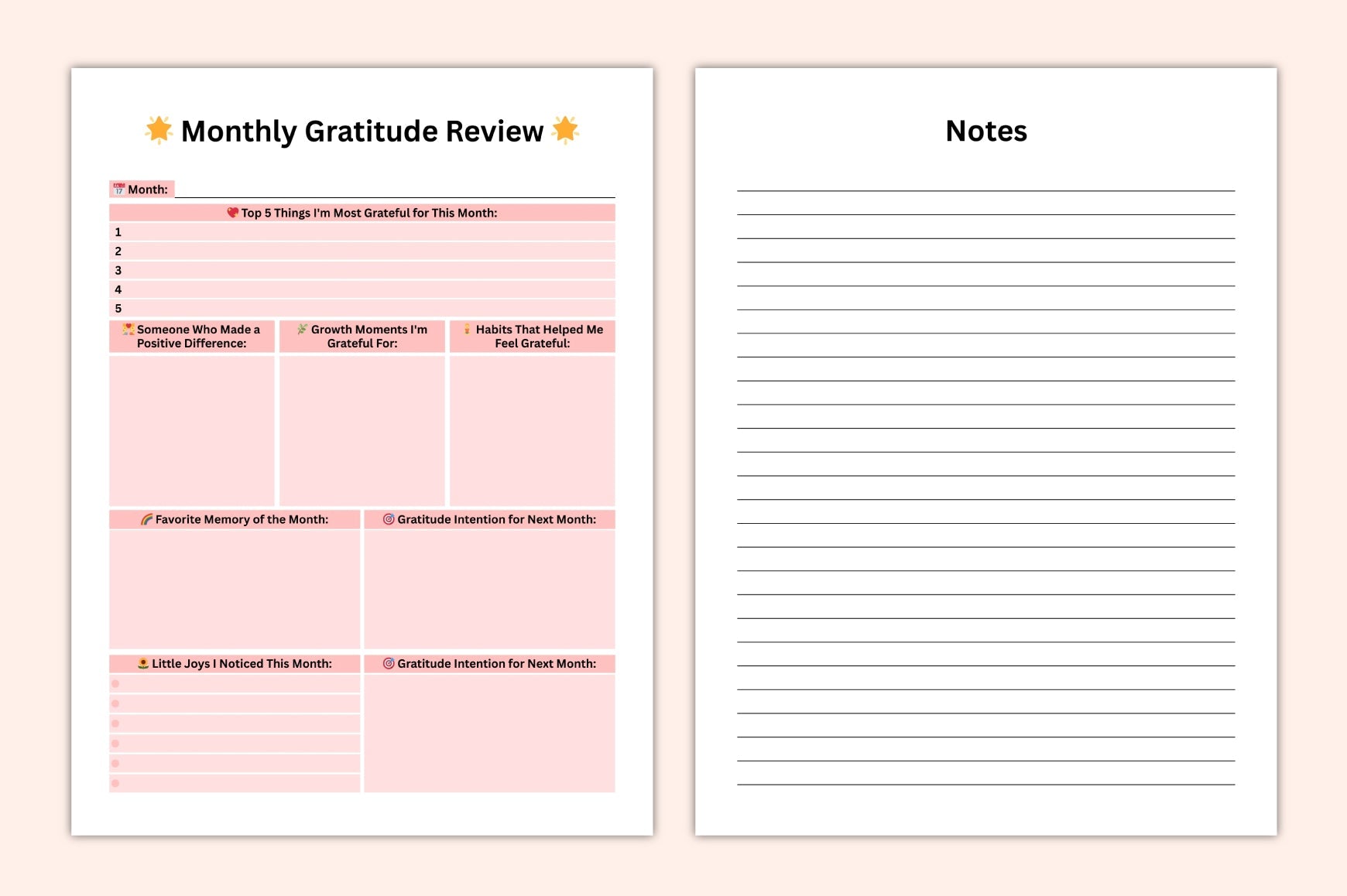 Gratitude Mindset Journal
