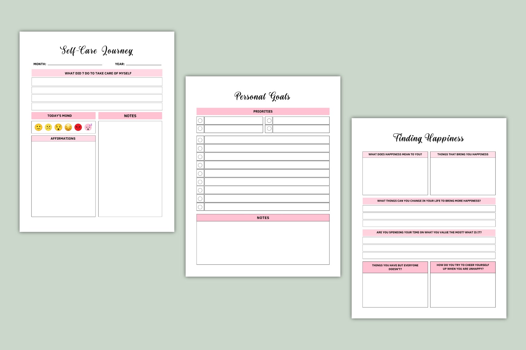 Self Love Confidence Builder Journal