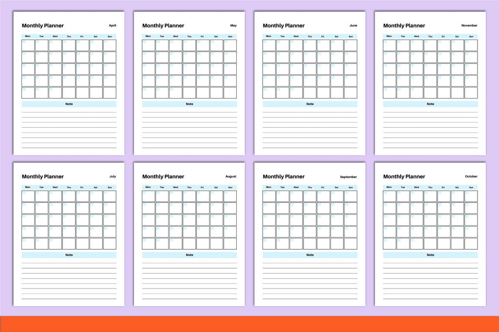 ADHD Printable Planner with weekly planning and productivity worksheets