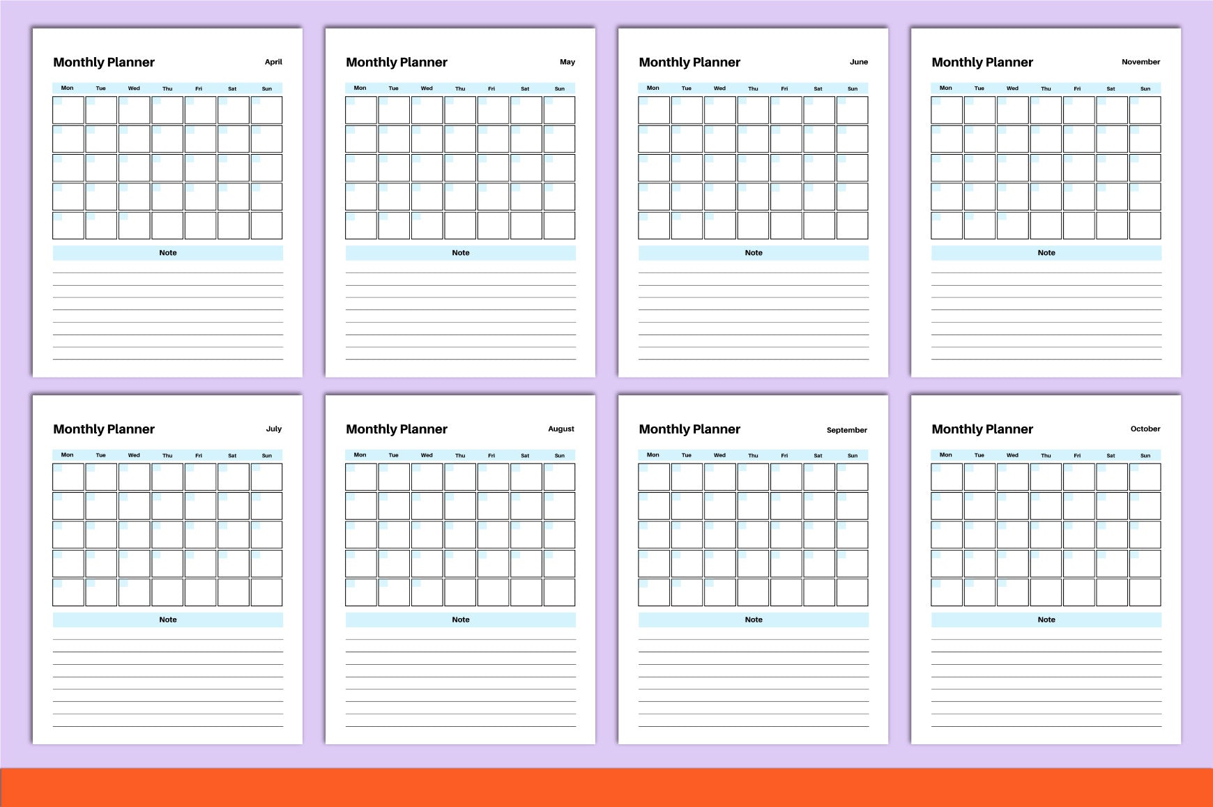 ADHD Printable Planner with weekly planning and productivity worksheets