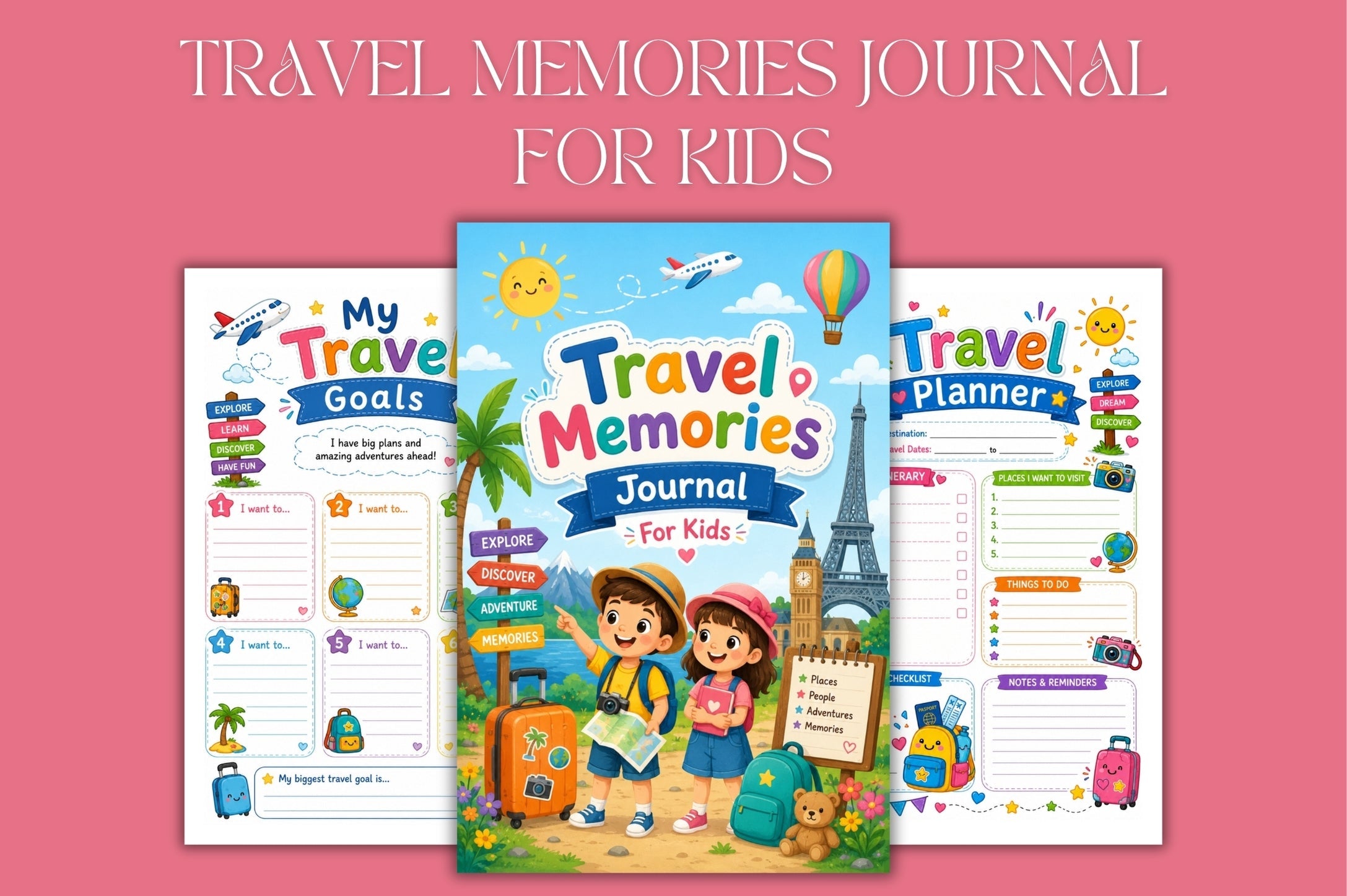 Travel Memories For Kids Journal