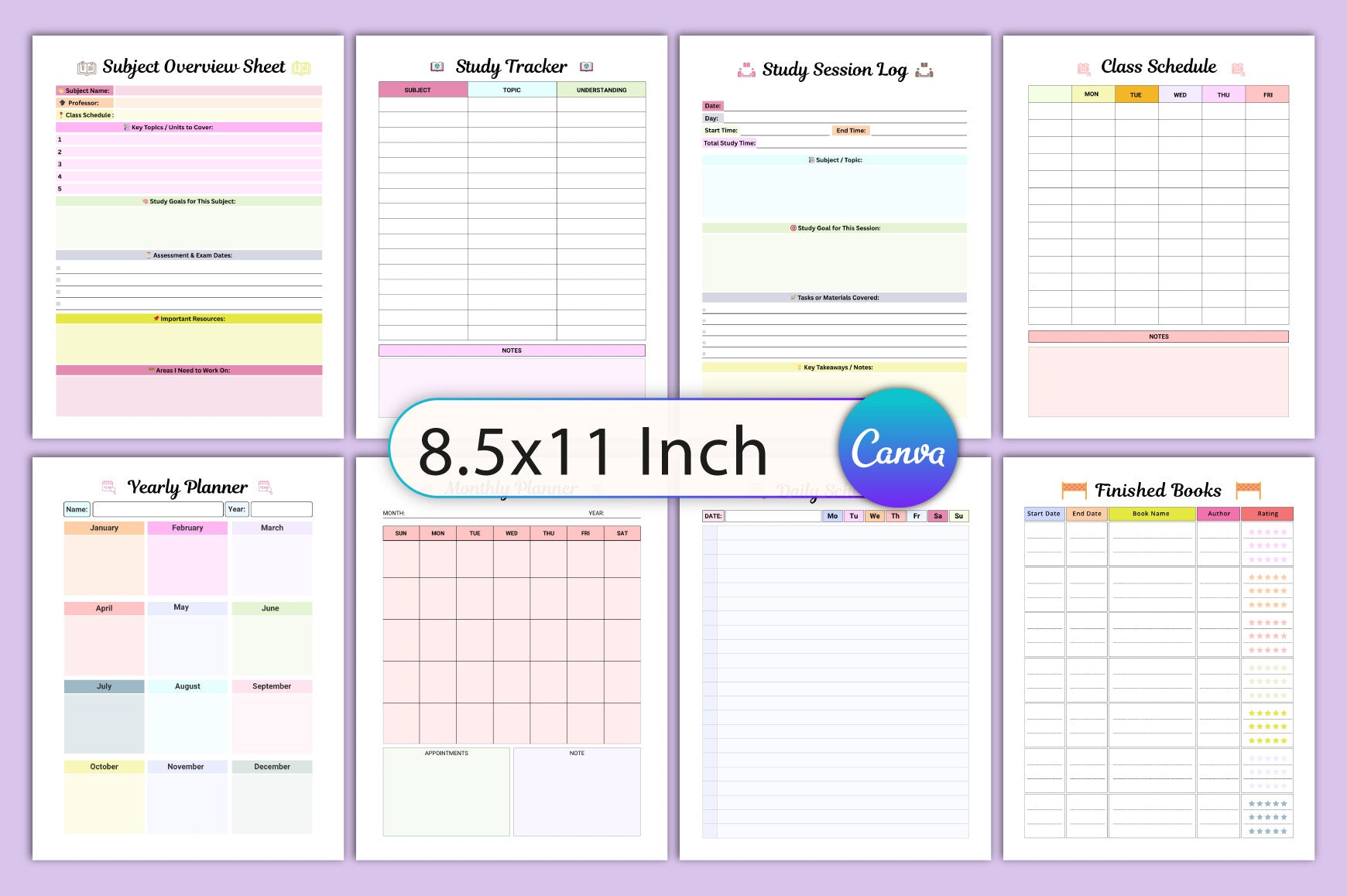 Study Glow Up Planner: Optimize Your Academic Success