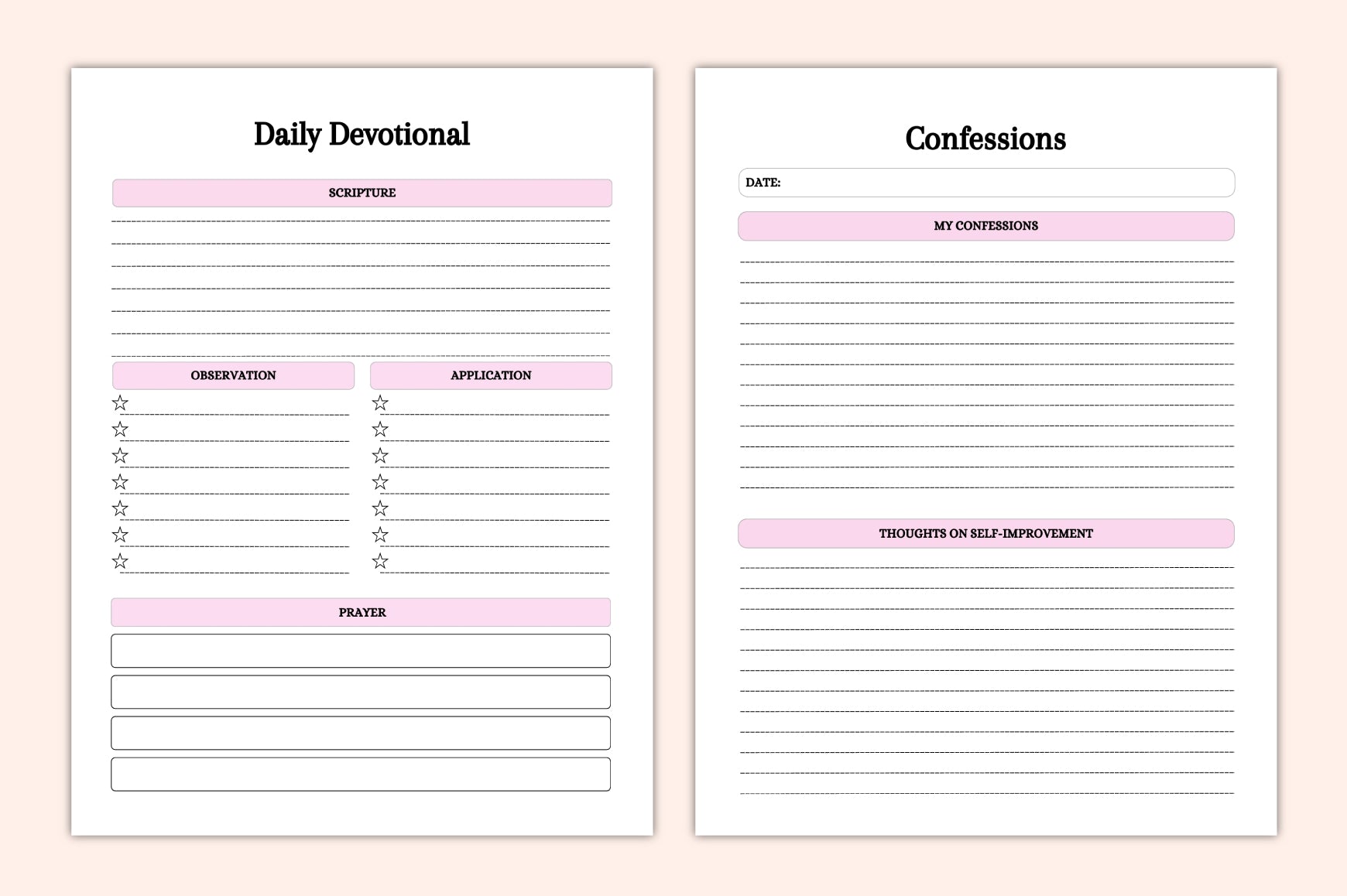 Faith Devotional Planner