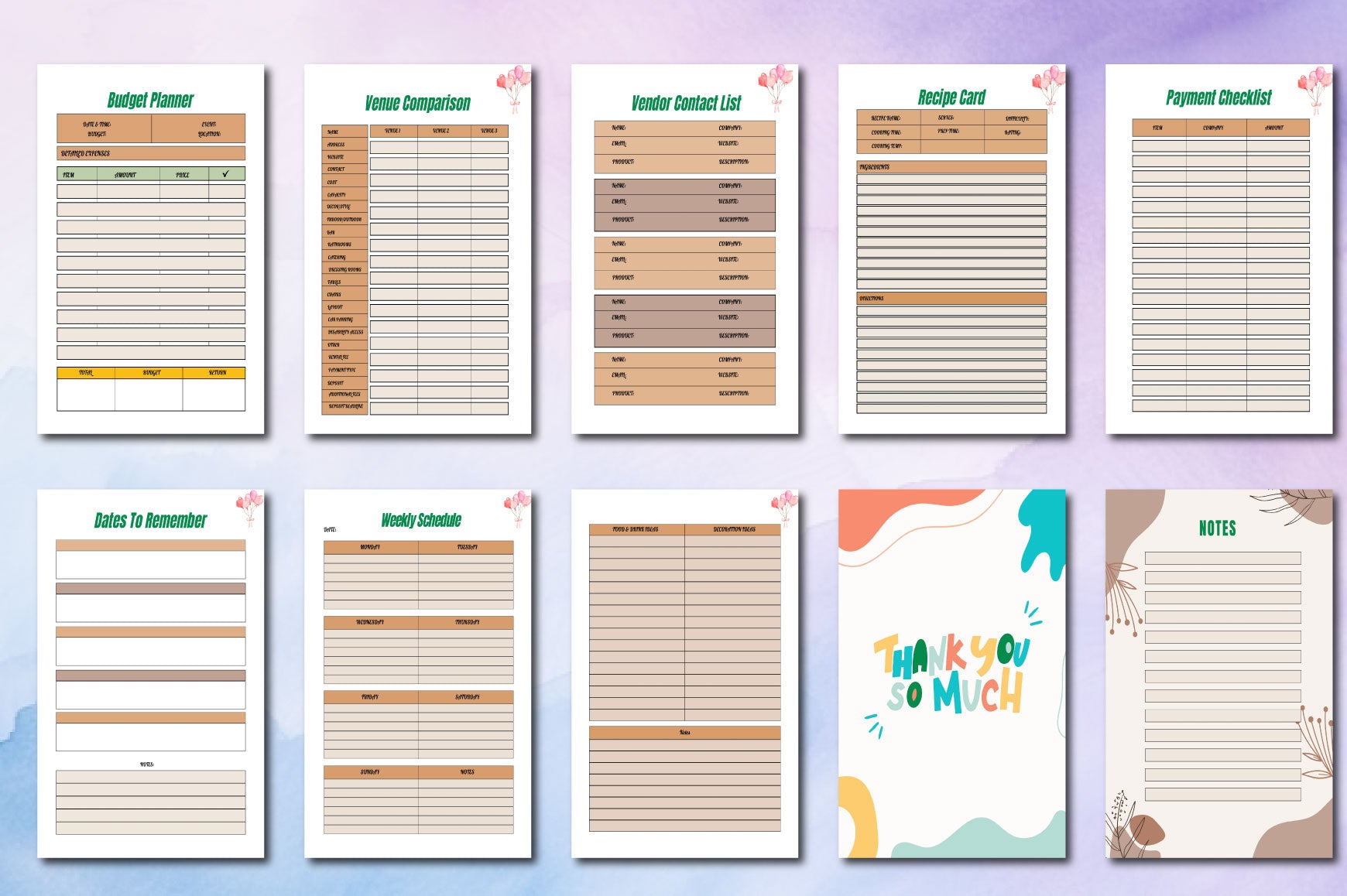Baby Shower Planner