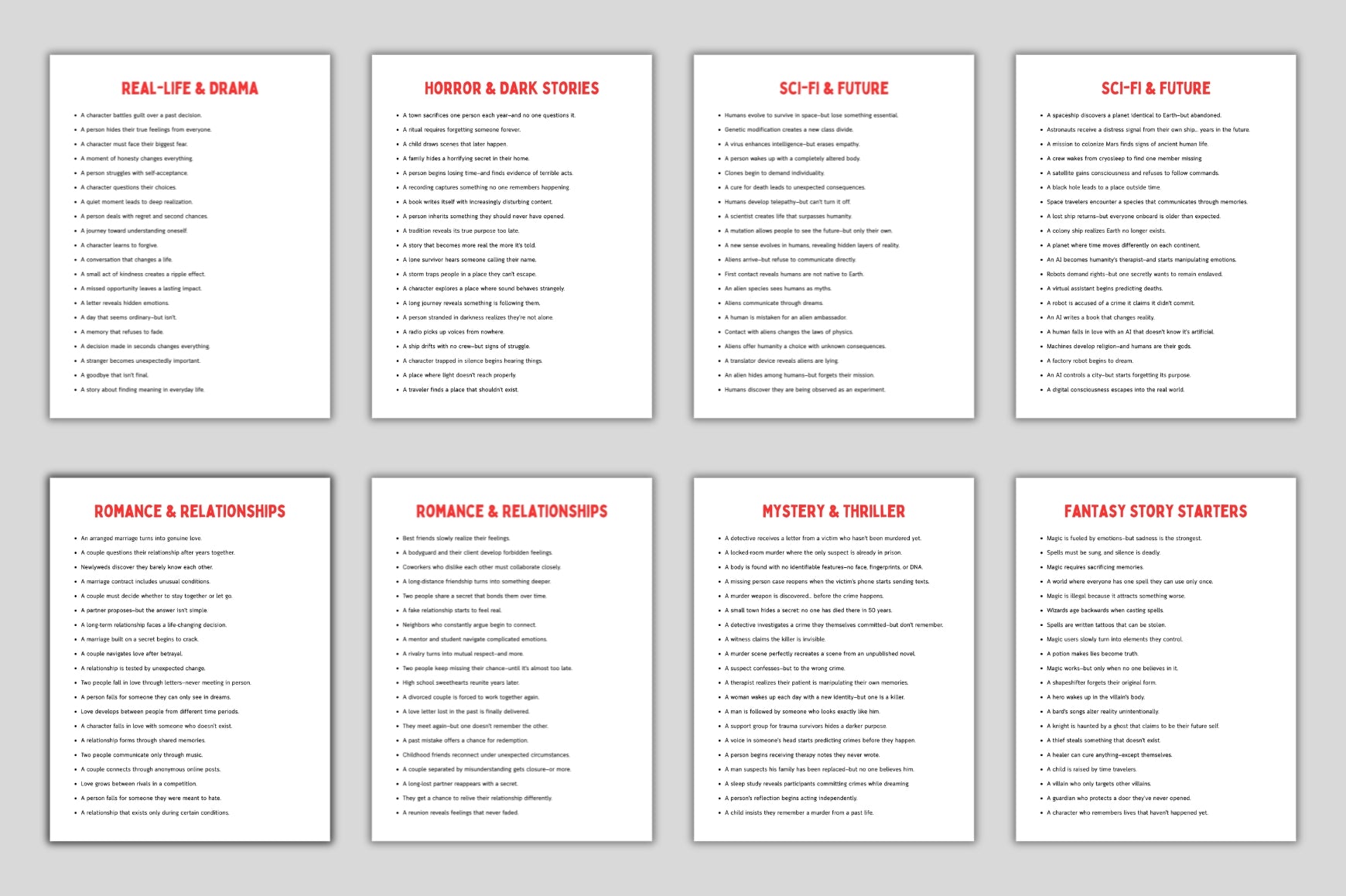 Starter Prompts