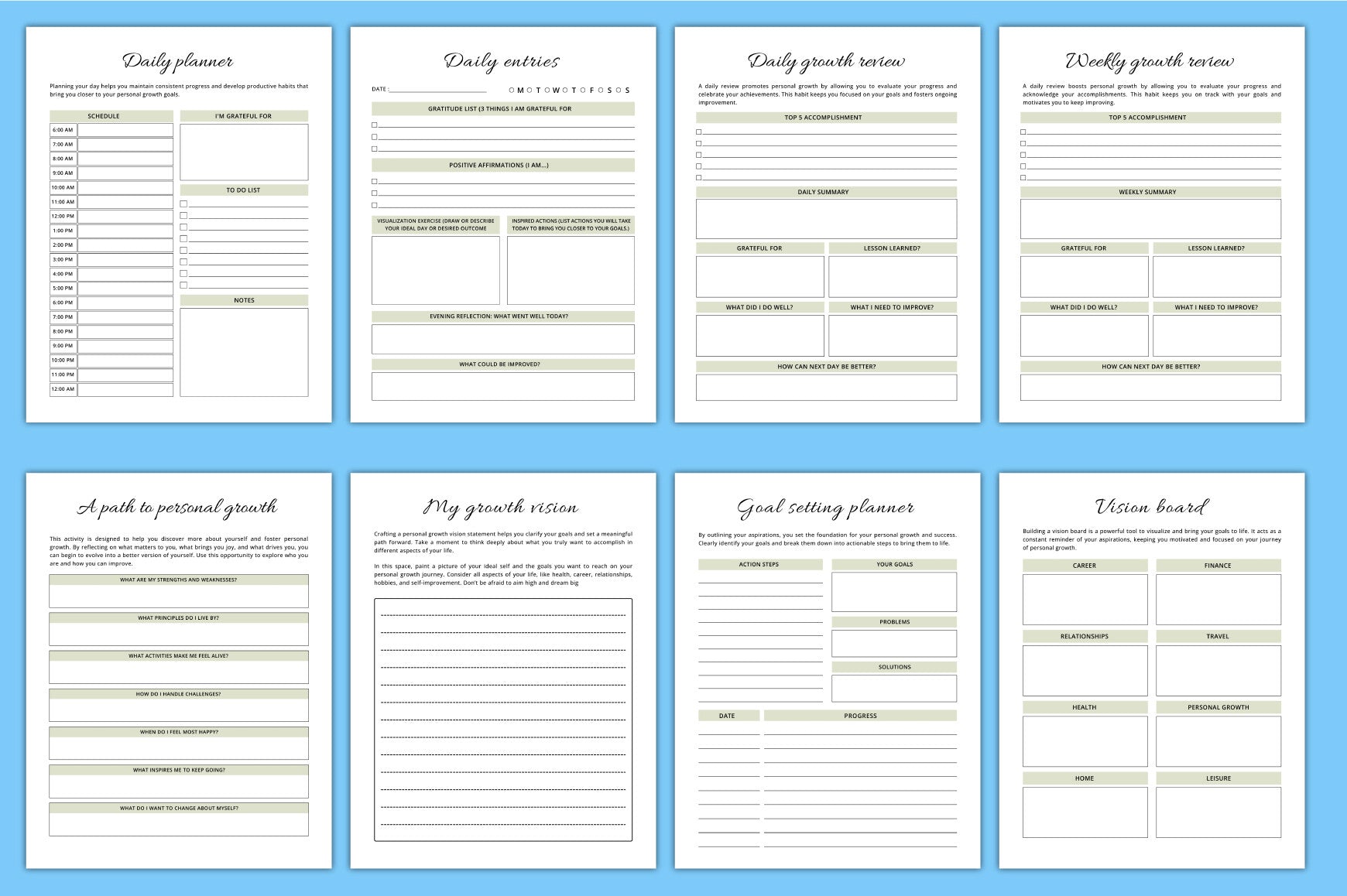 Personal Growth Planner