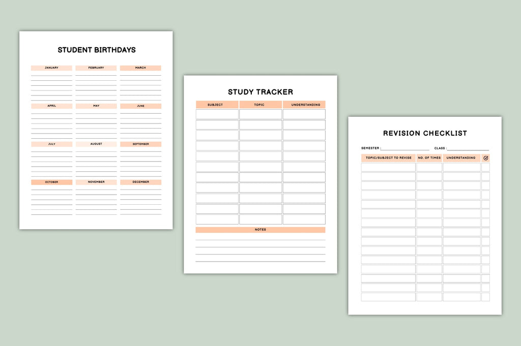 Children's School Life Planner