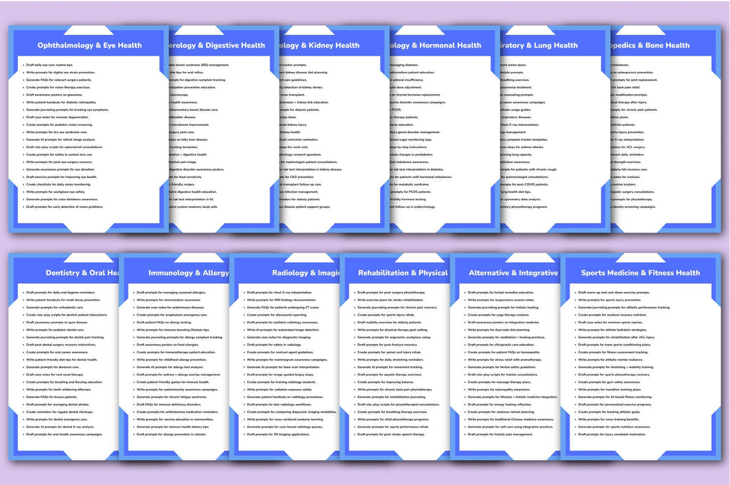 Medical Intelligence Guide Prompts