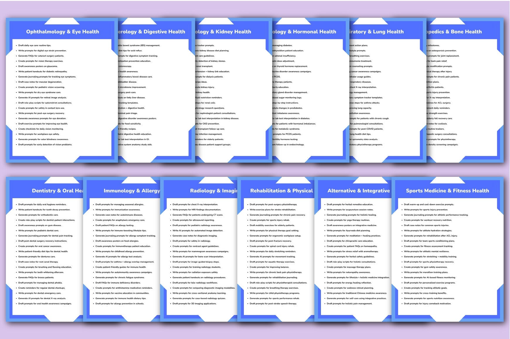 Medical Intelligence Guide Prompts
