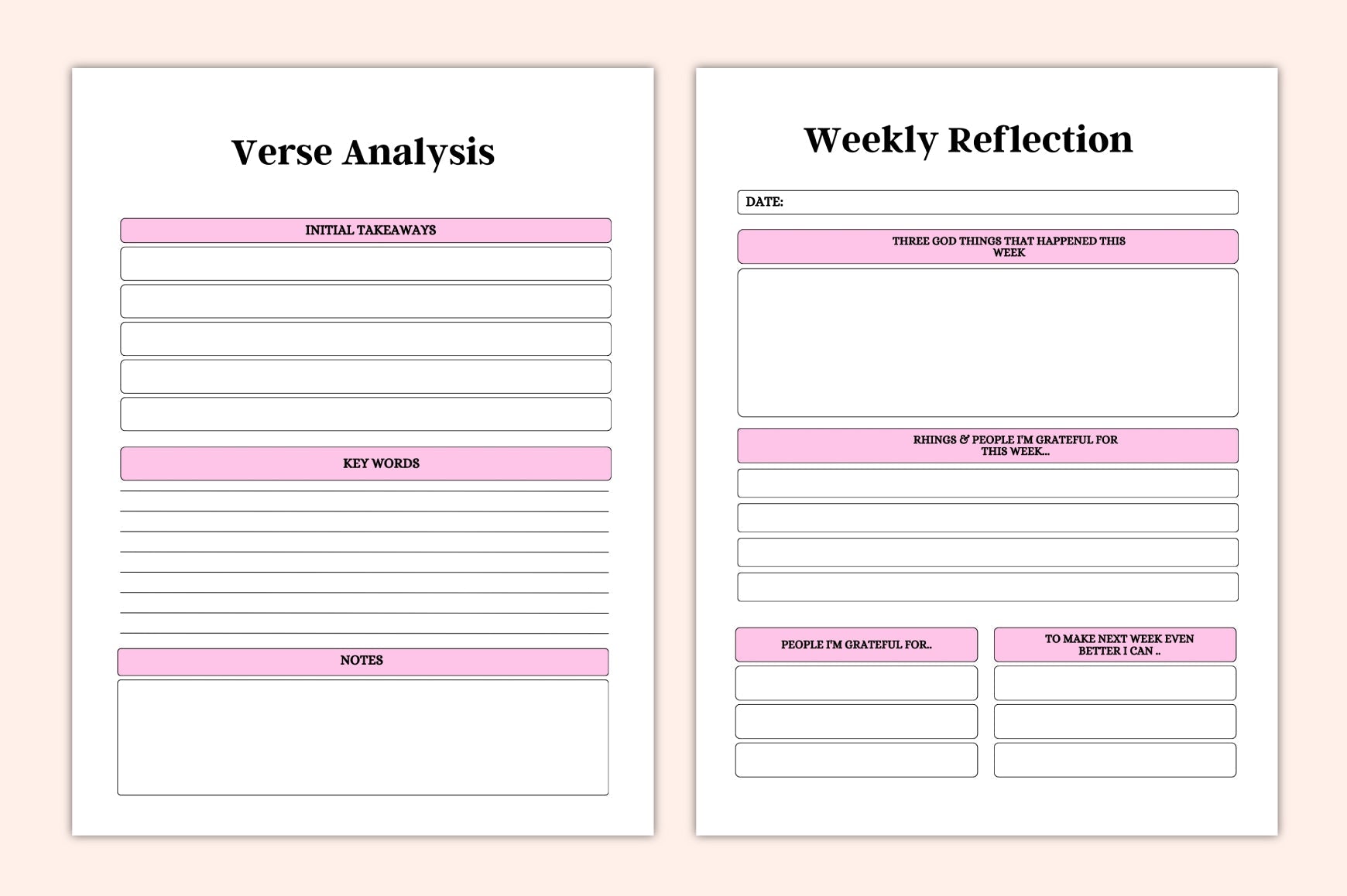 Scripture Study Journal