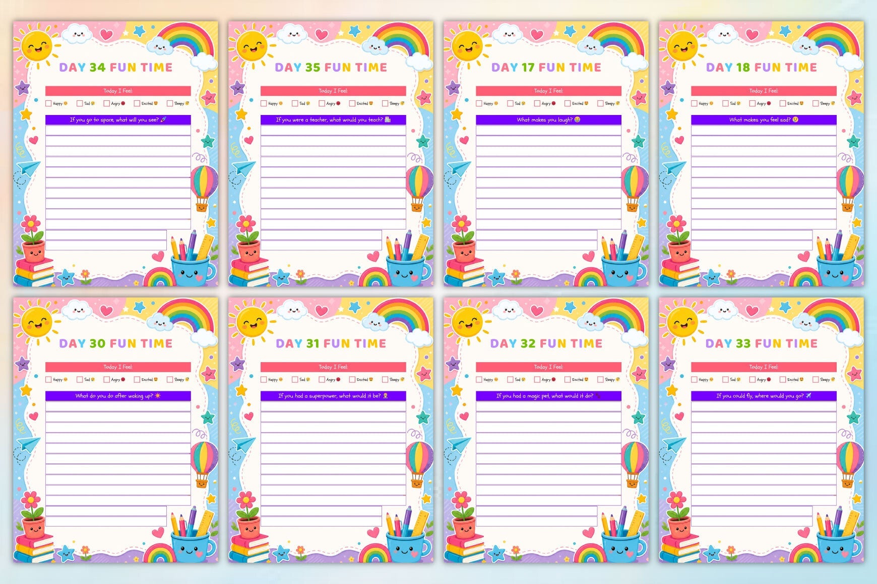 Kids Daily Fun Planner