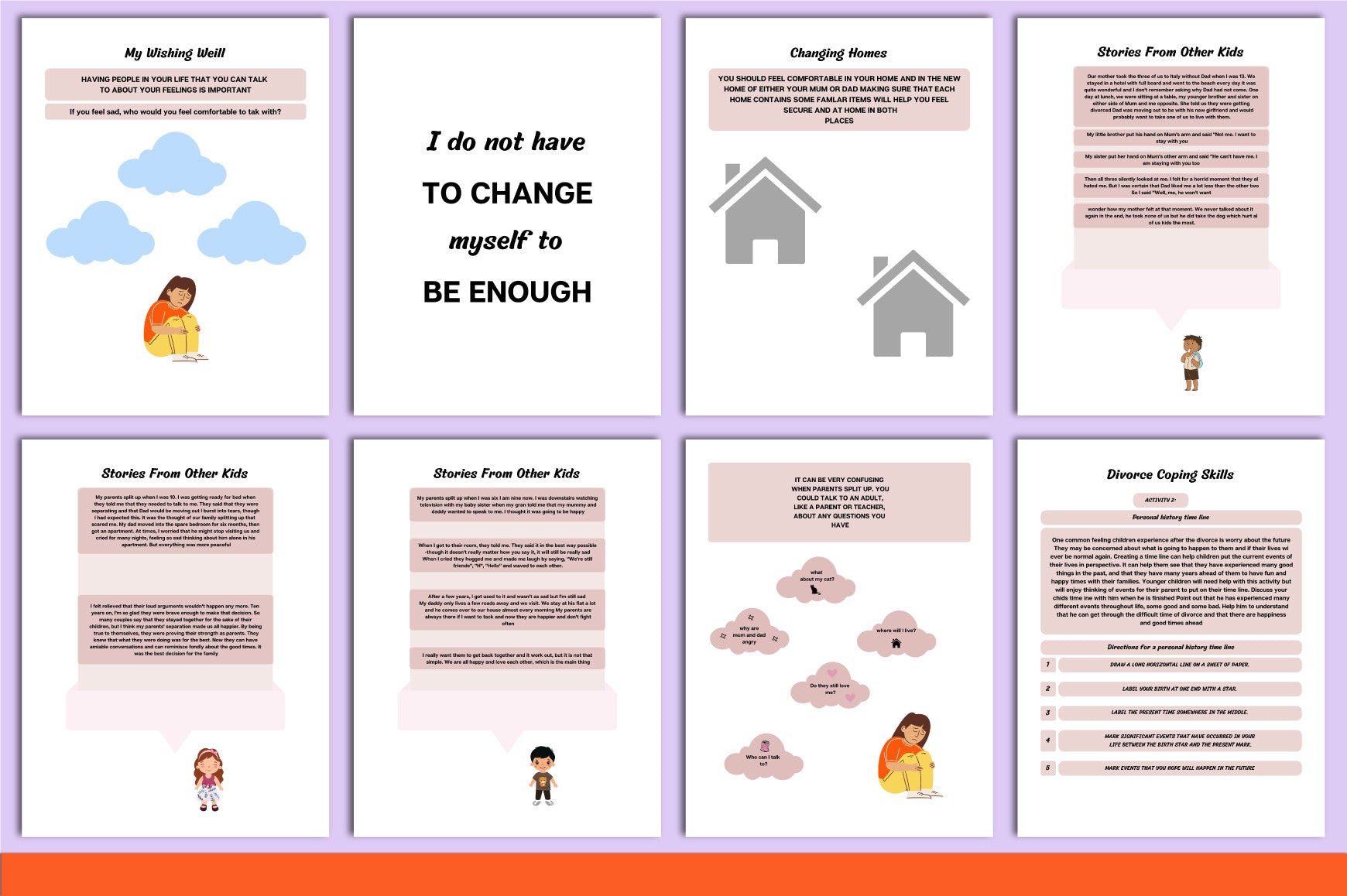Coping With Divorce for Kids Workbook