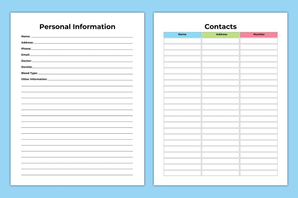 ADHD Daily Weekly Planner with weekly planning and productivity worksheets