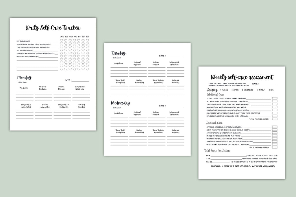 DBT Skills Balance Planner