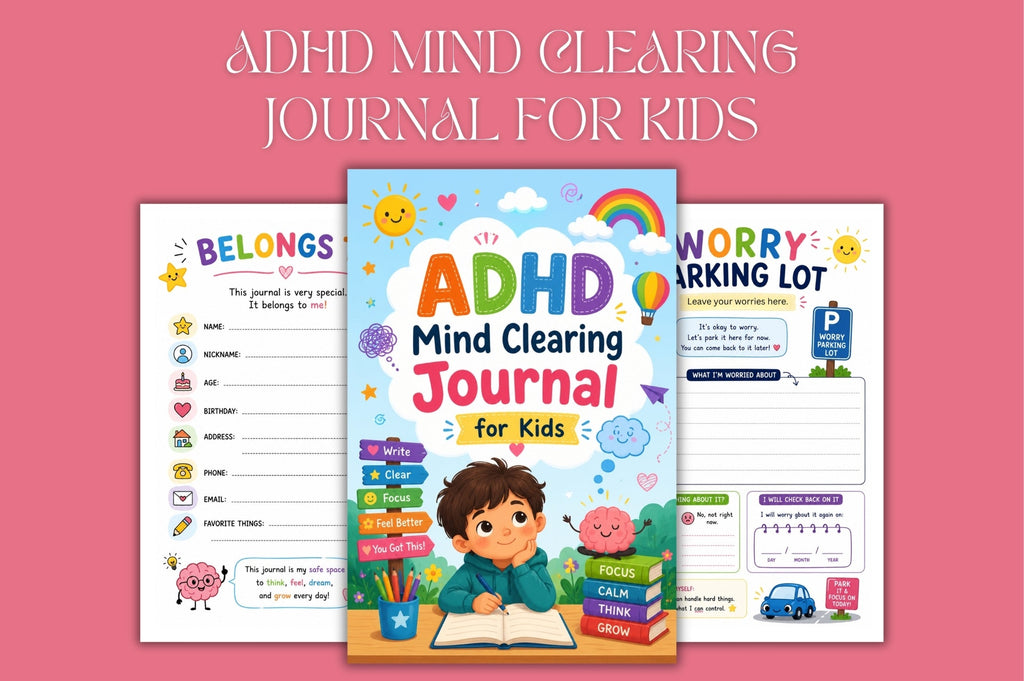 Adhd Mind Clearing For Kids Journal