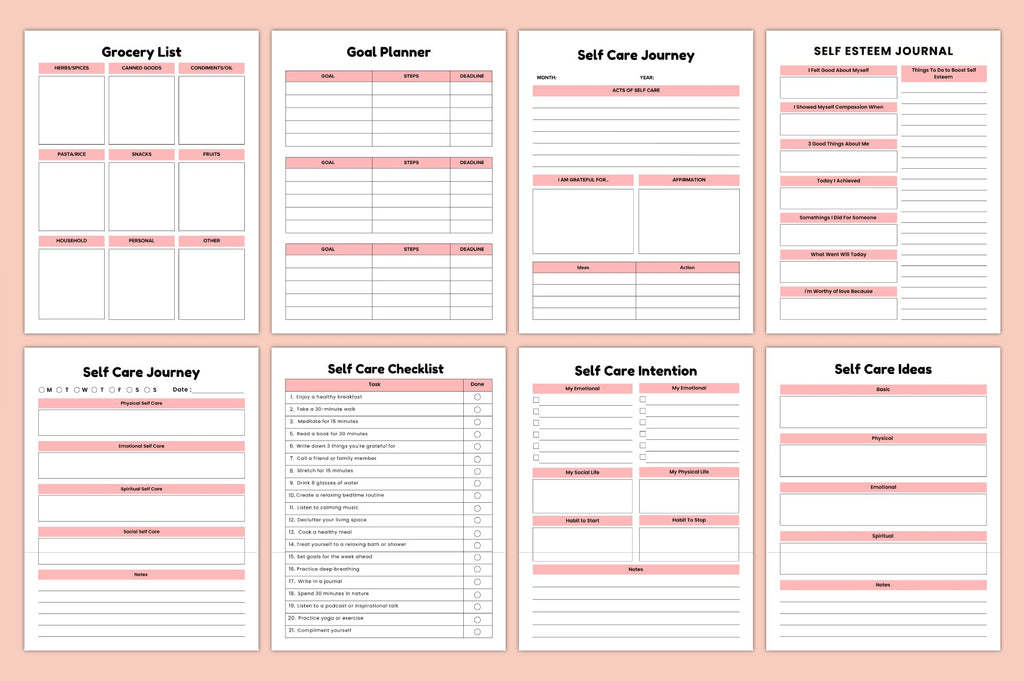 Adhd Care Routine Journal
