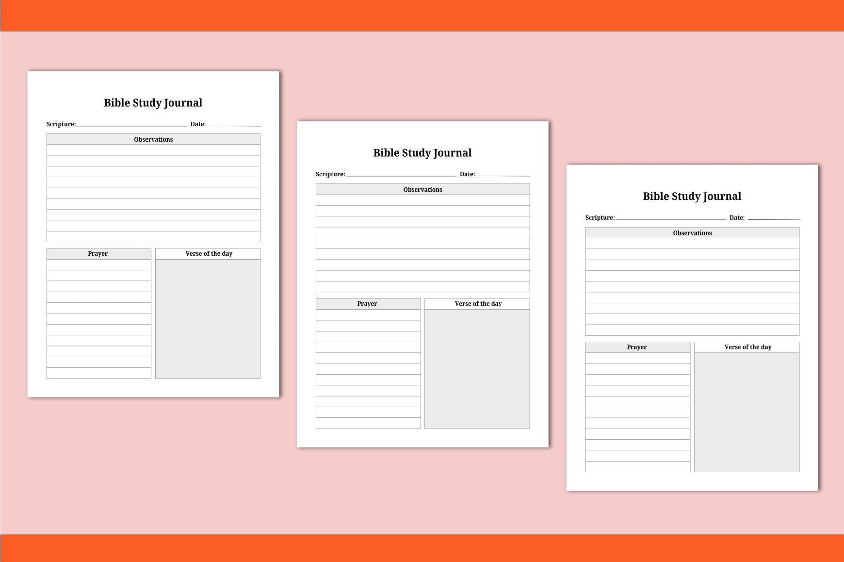 Bible Study Journal