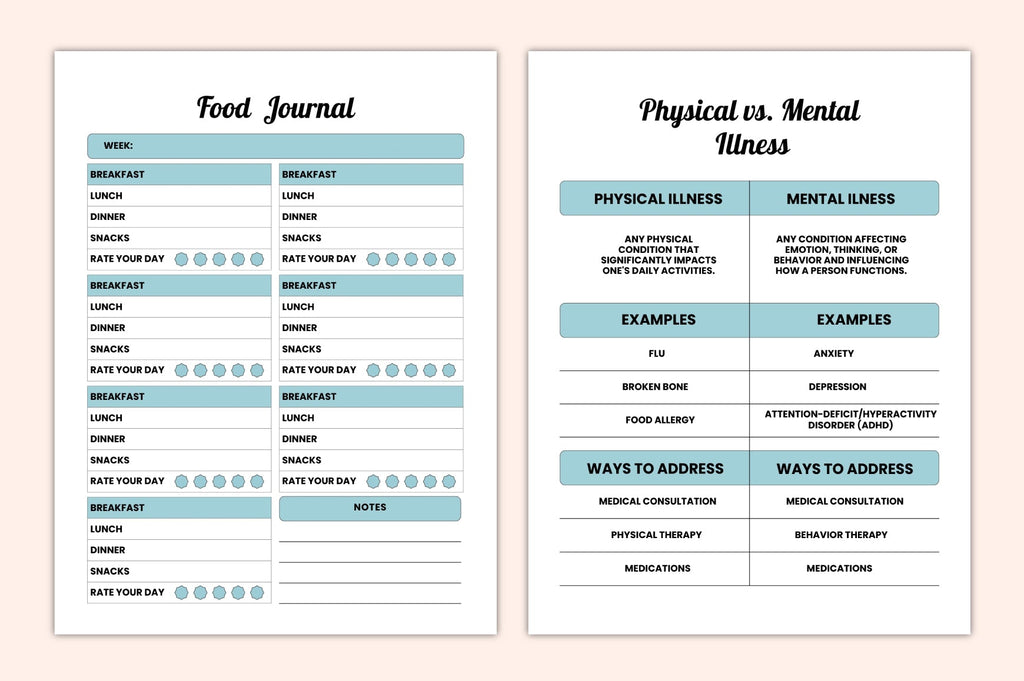 Mind Mental Health Planner for Wellness and Self-Care