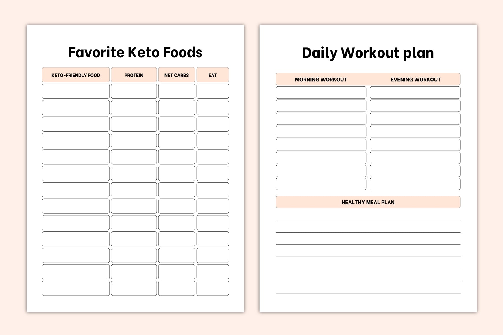 My Healthy Food Planner