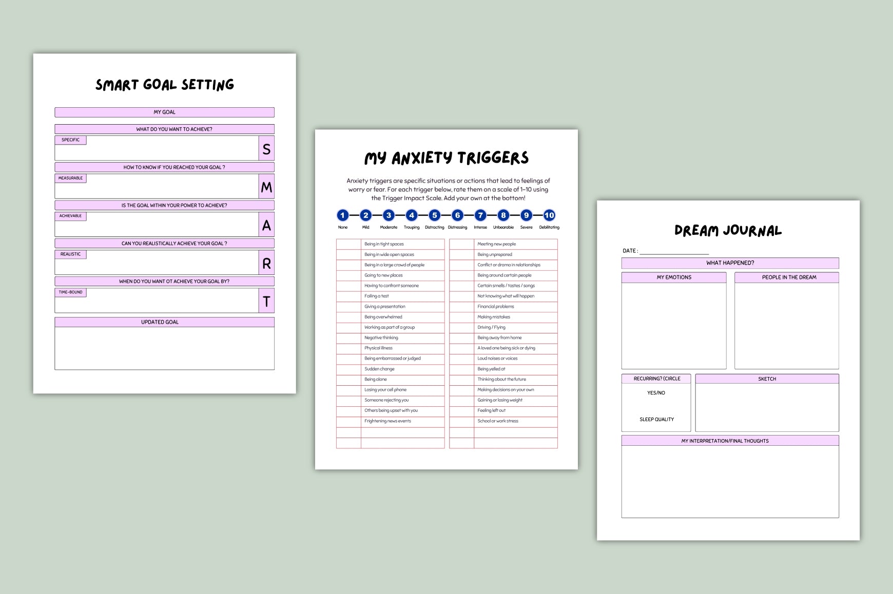 Anxiety Self-Care Mega Journal