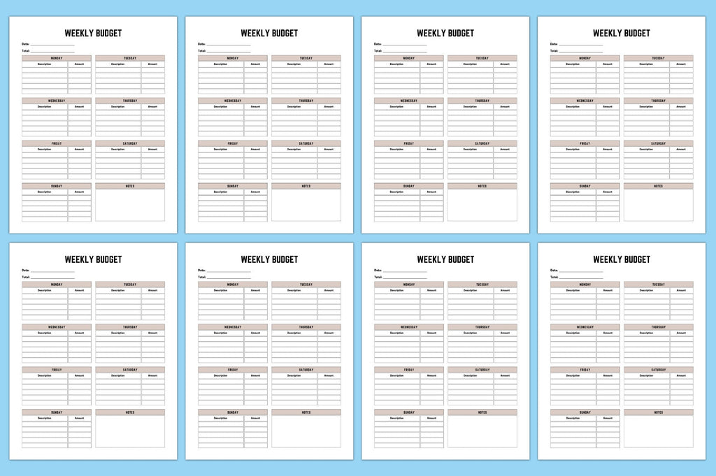 One Year Financial Budget Planner