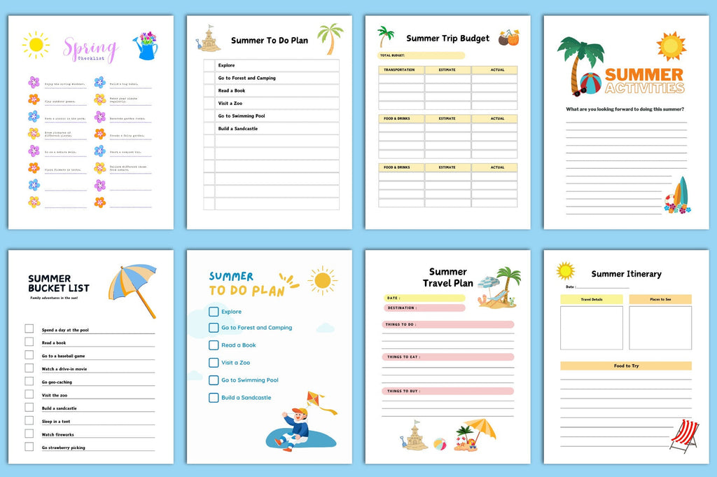 Summer Kids Planner