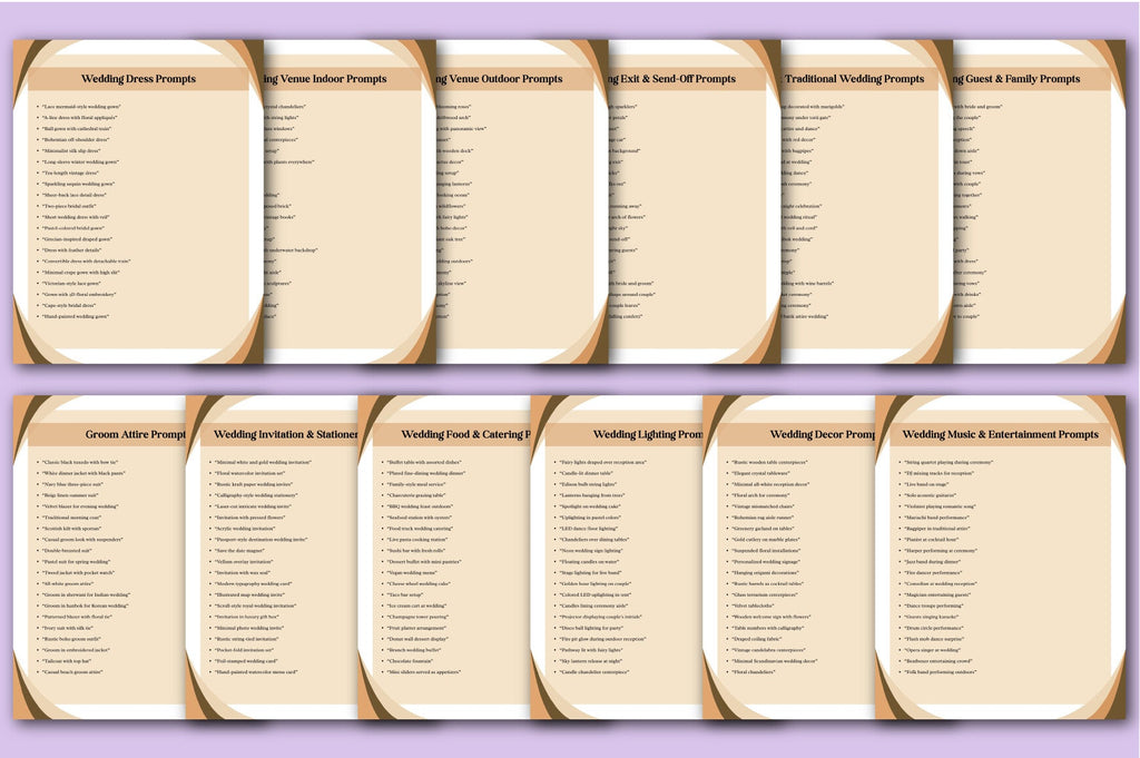 AI Wedding Prompts for Inspiration