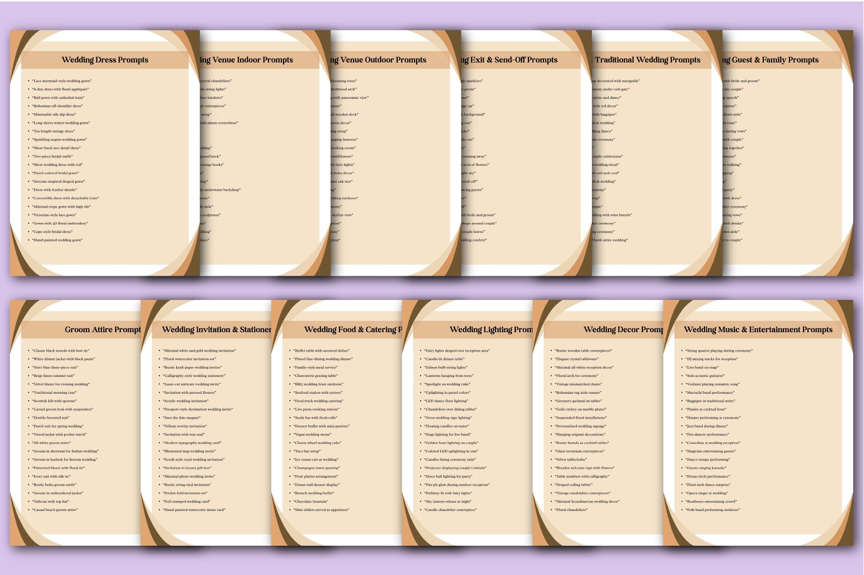 AI Wedding Prompts for Inspiration
