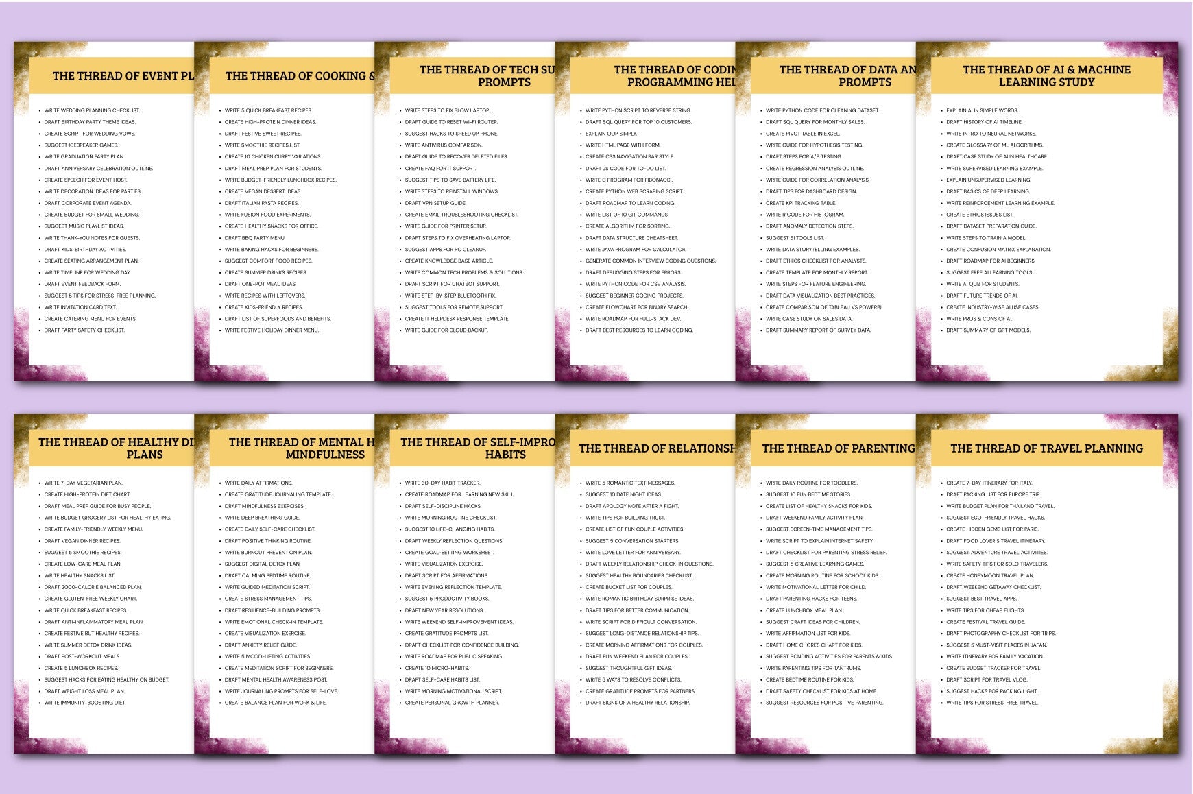 The Creative Loom of Prompts