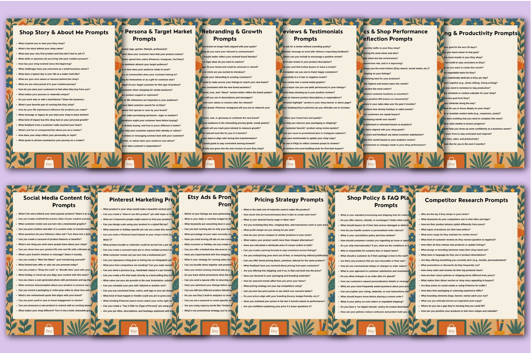 Etsy Seller Guide Prompts for Success