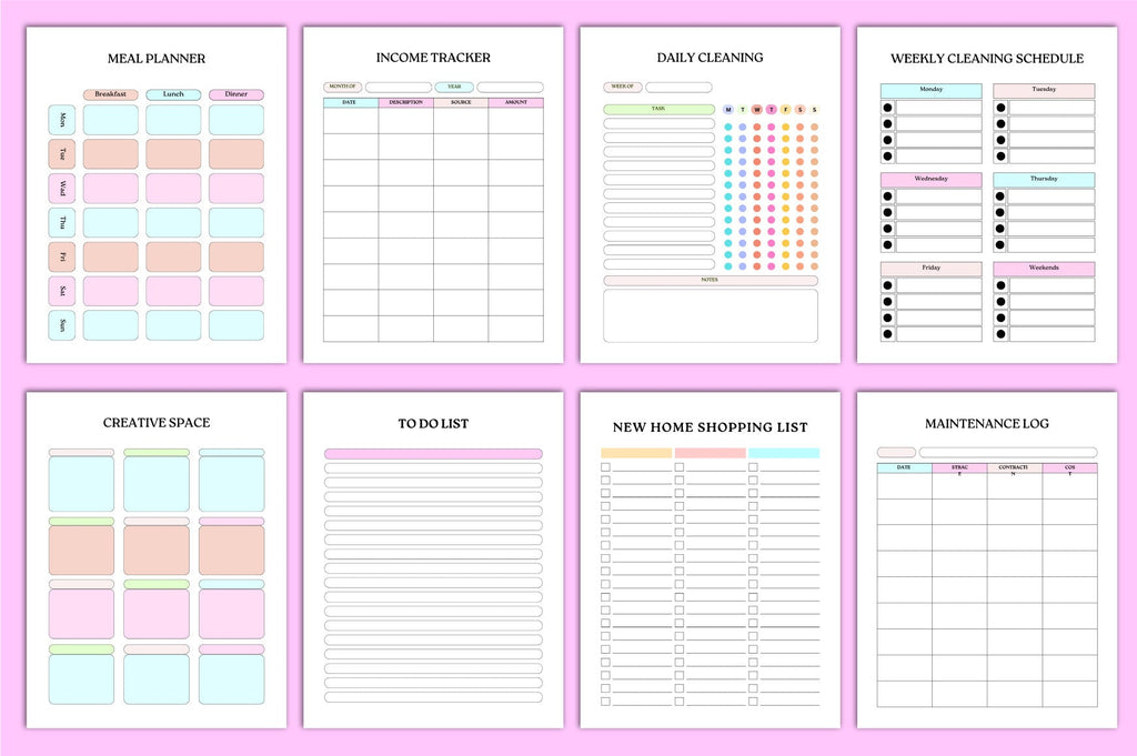 New Home Essentials Checklist Planner