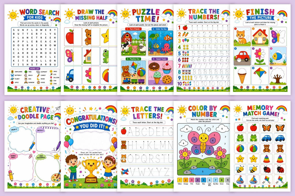 Focus Fun Activity For Kids Book
