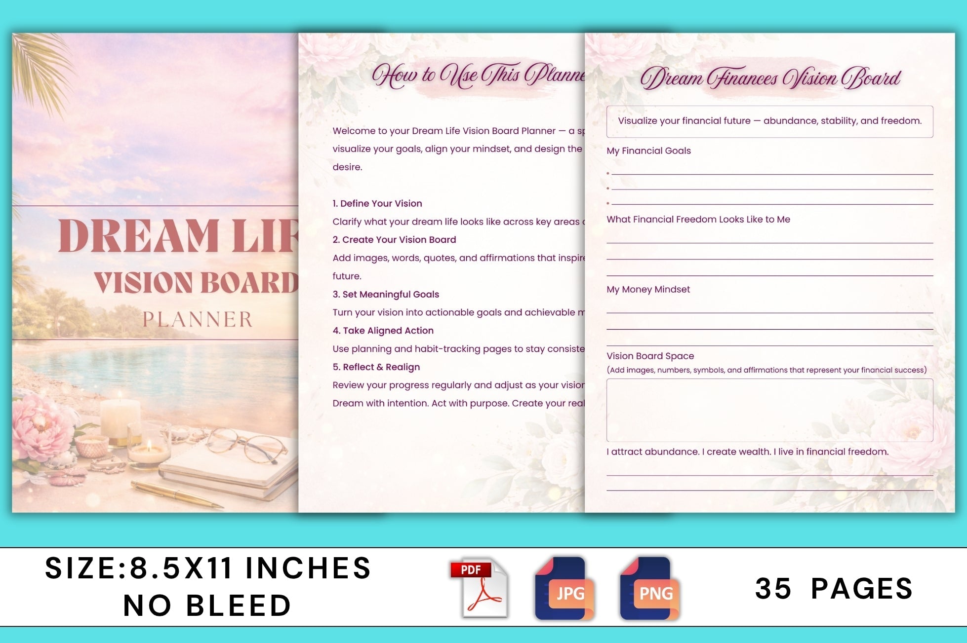Dream Life Vision Board Planner