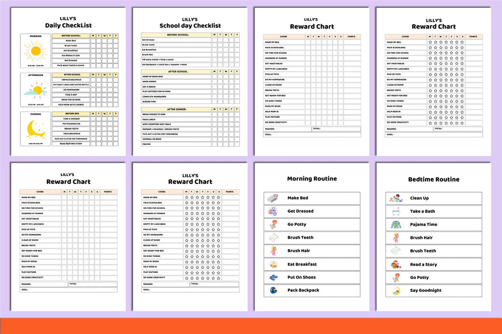 Chore Chart for Kids Planner